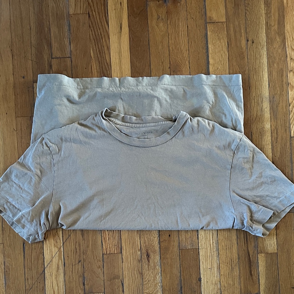 All Saints grey Short Sleeve Tee